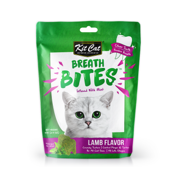 Kit Cat Treat Breath Bites Infused w/Mint Lamb 60g x3